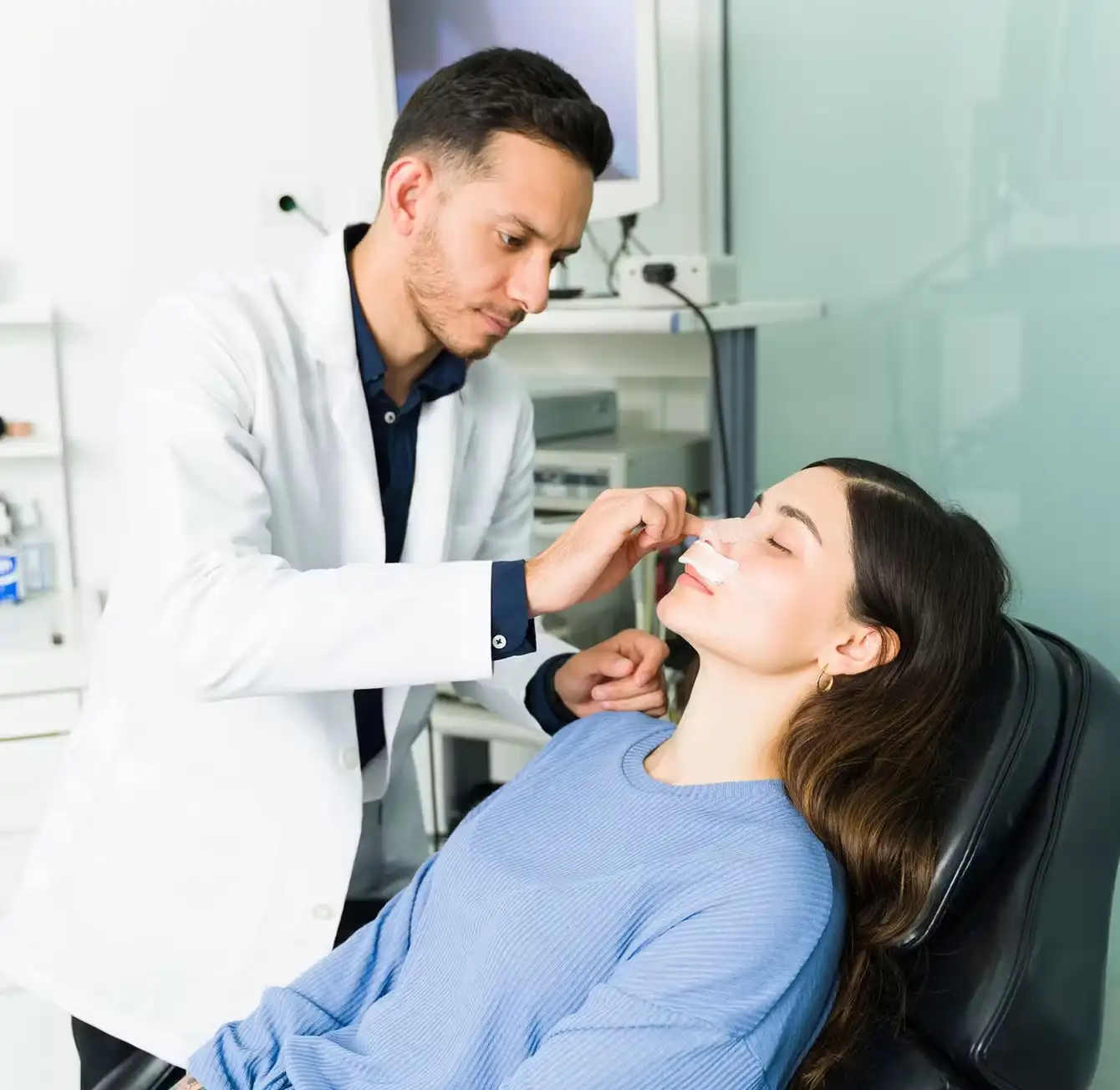 Receptionist Assisting International Patient