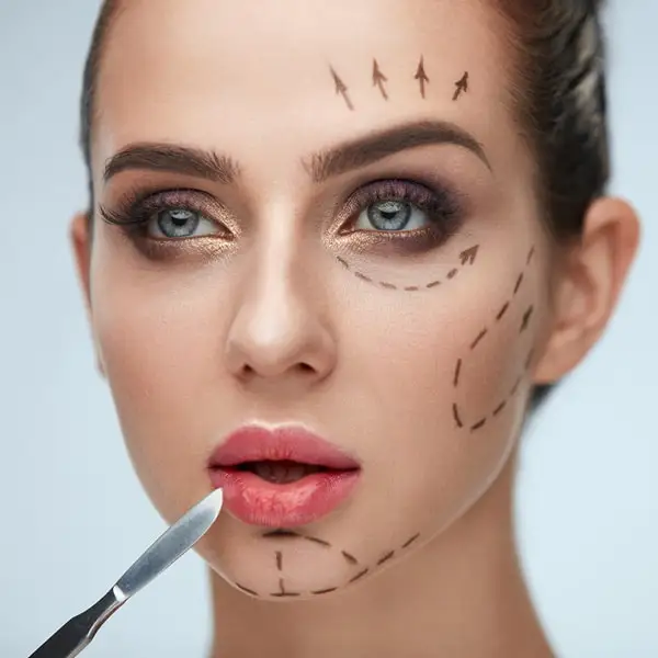 Combined rhinoplasty and blepharoplasty procedure